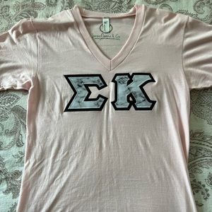 Sigma Kappa Sorority V-neck tee